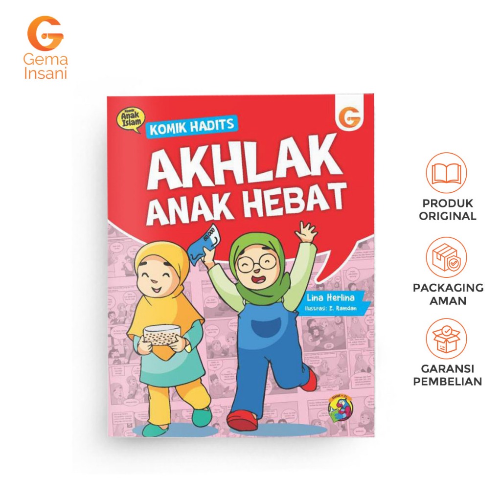 Jual Gema Insani Komik Anak Hadits Akhlak Anak Hebat Moral Hadith Comic ...