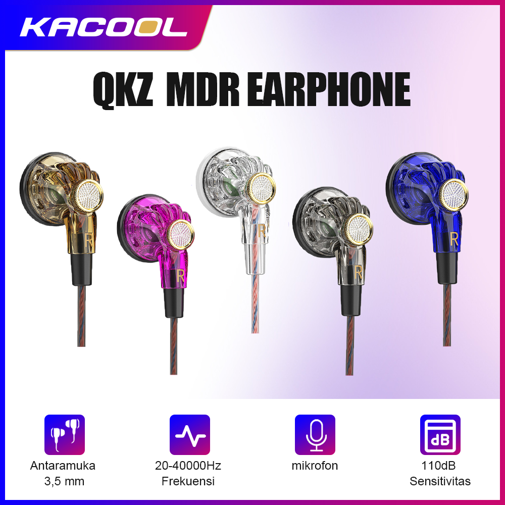 Jual QKZ MDR QKZ AK8 secara bertahap menggunakan headphone HIFI Dynamic ...