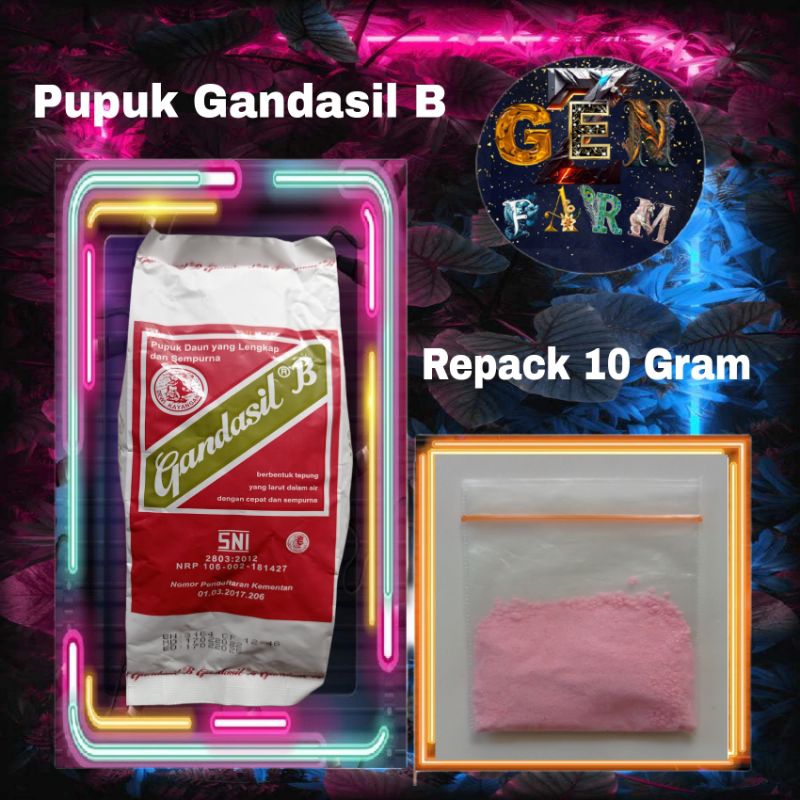 Jual Pupuk Gandasil B Repack 10 Gram Pupuk Bunga Dan Buah Gandasil B ...