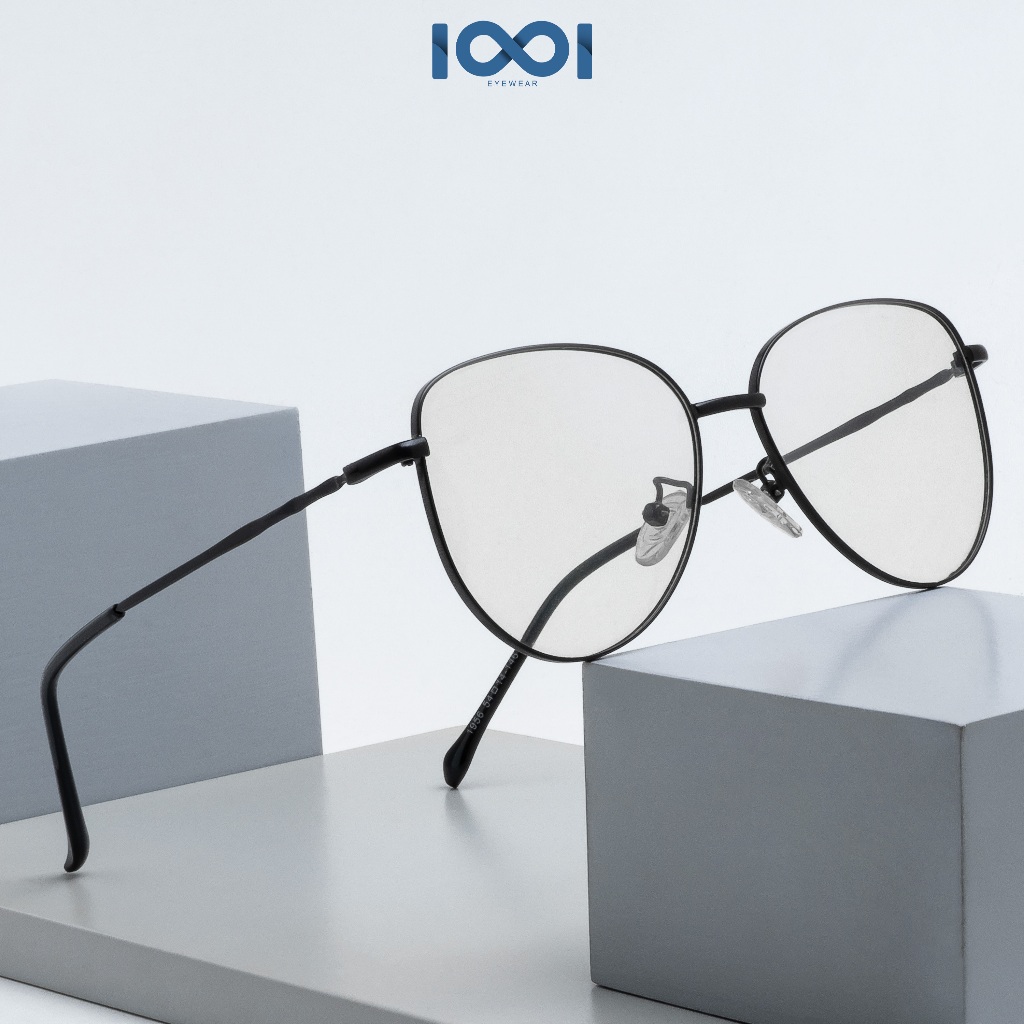 Jual IOOI Eyewear - Kacamata Fashion Bulat Metal Anti Radiasi Blueray
