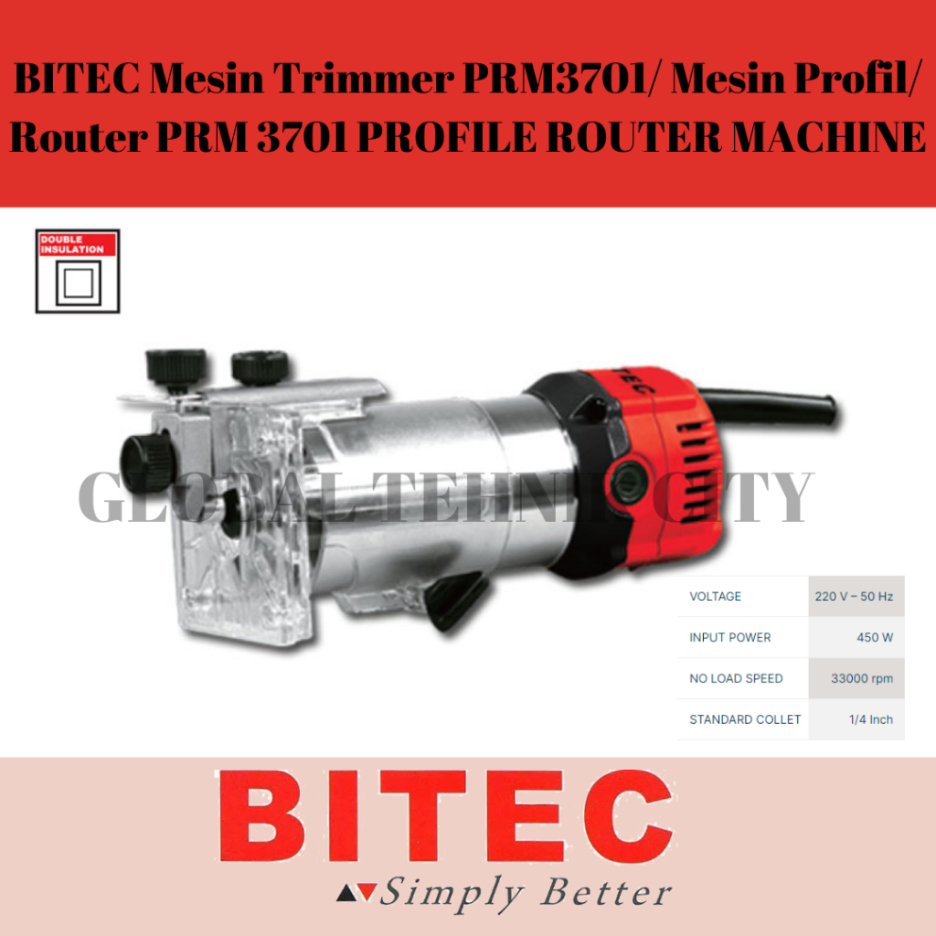 Jual BITEC Mesin Trimmer PRM3701/ Mesin Profil/ Router PRM 3701 PROFILE ...