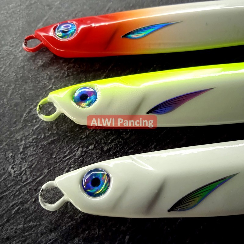 Jual ALWIX Jigpara Long Full GID Metal Jig 100 gram & 80 gram Menyala ...