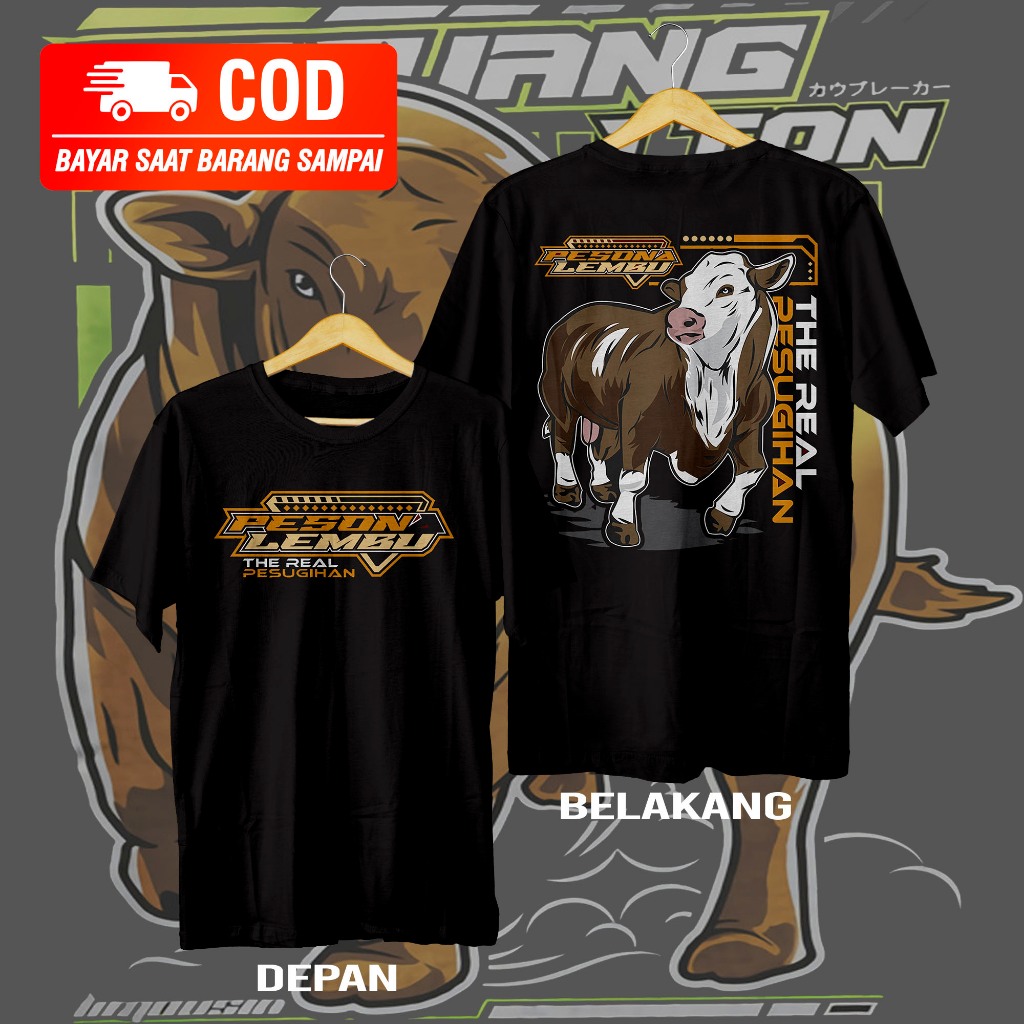 Jual KAOS BAJU PETERNAK SAPI PESONA LEMBU BIG SIZE JUMBO KAOS PETERNAK ...