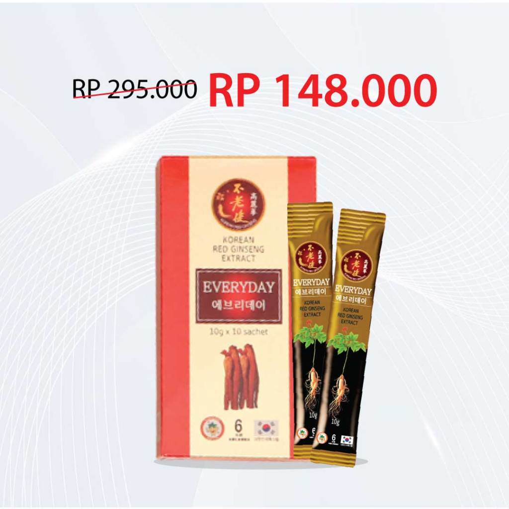 Jual Korean Red Ginseng EVERYDAY (10 Sachet) | Shopee Indonesia