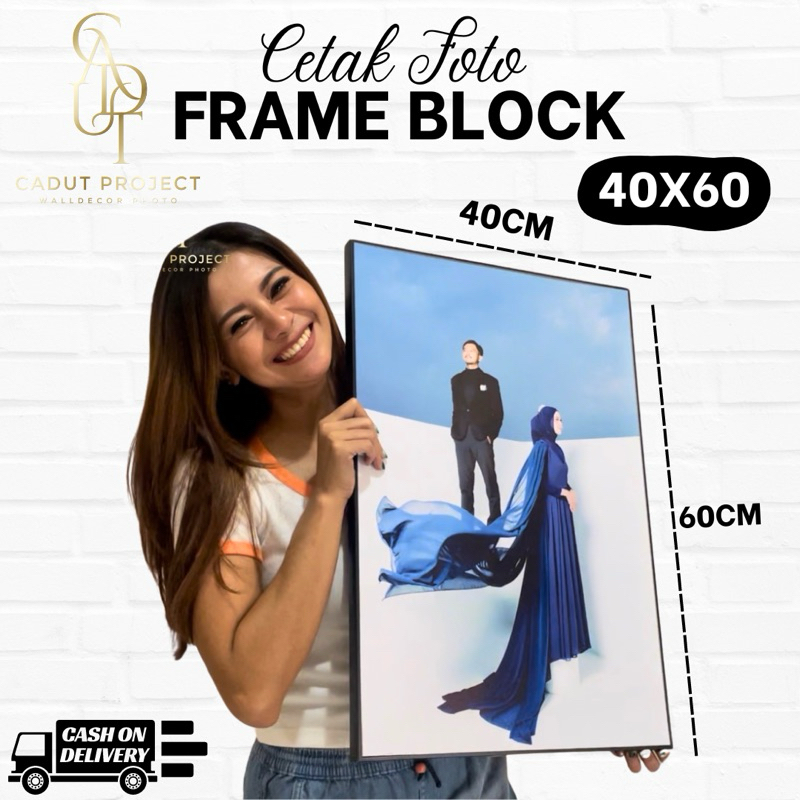 Jual CETAK FOTO FRAME BLOCK 40x60 /16 R / Wall Frame / Cadutproject ...