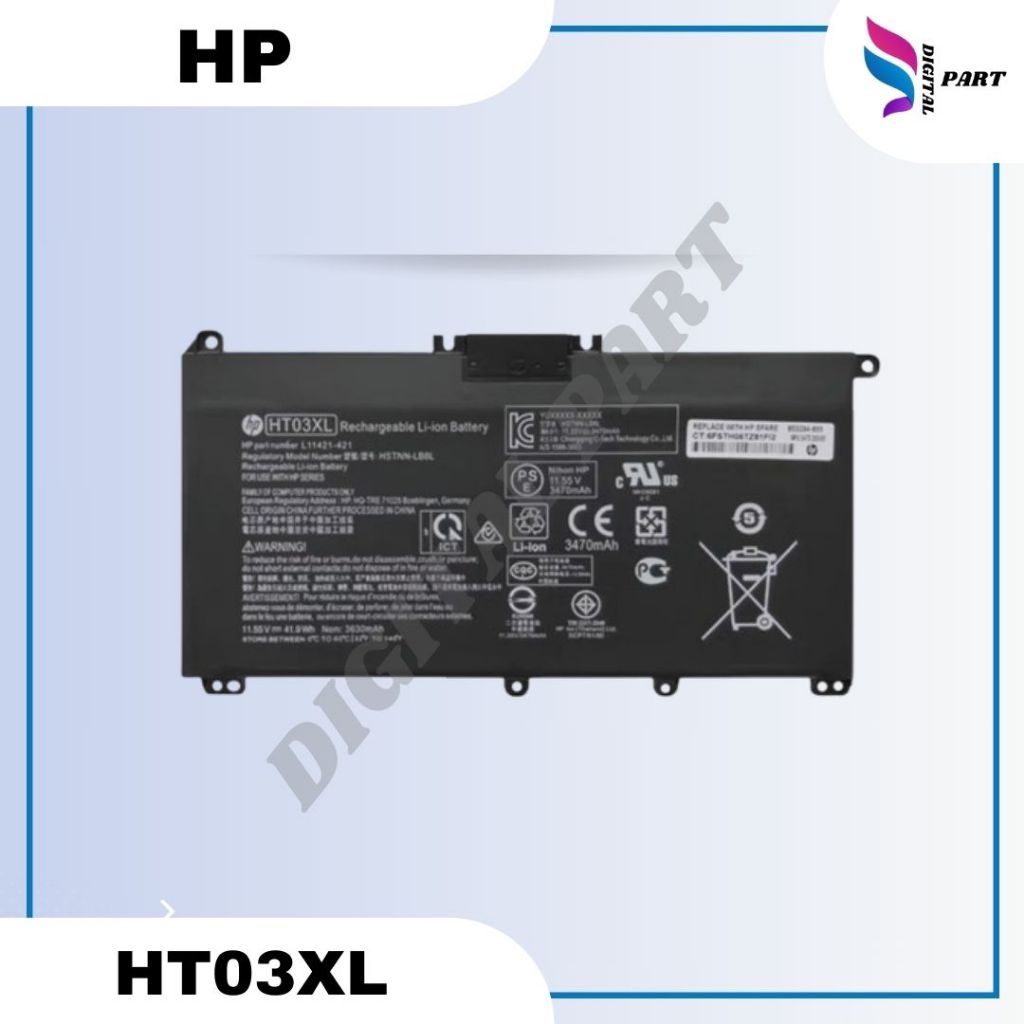 Jual Baterai Laptop Hp 14 Ce0014tu 14 Ce0000 Ht03xl 15 Cs Ht03 Ht03xl