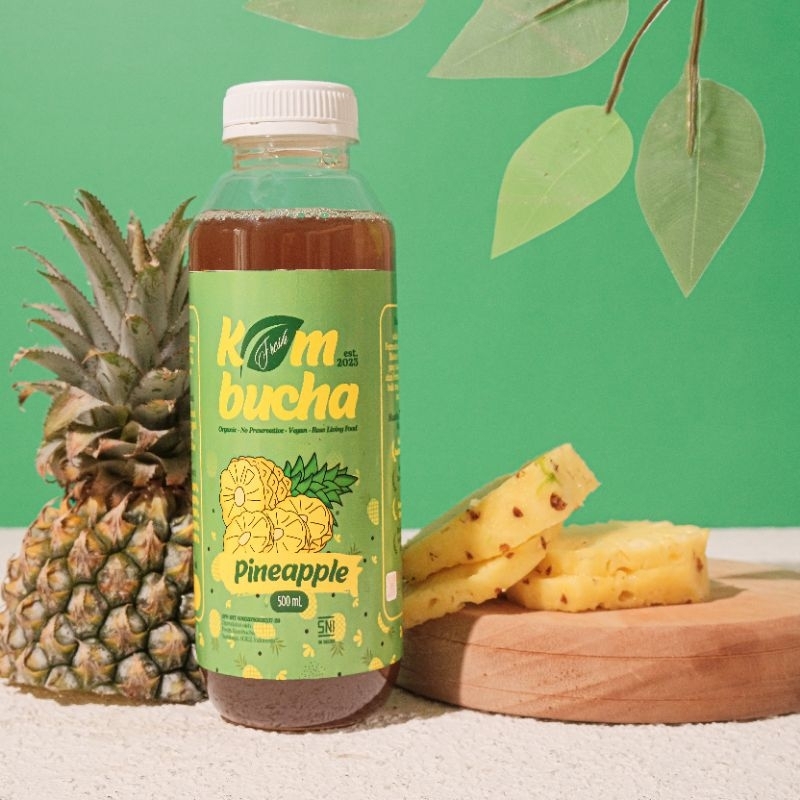 Jual Fresh Kombucha Pineapple 500ml (Buah Nanas) | Shopee Indonesia