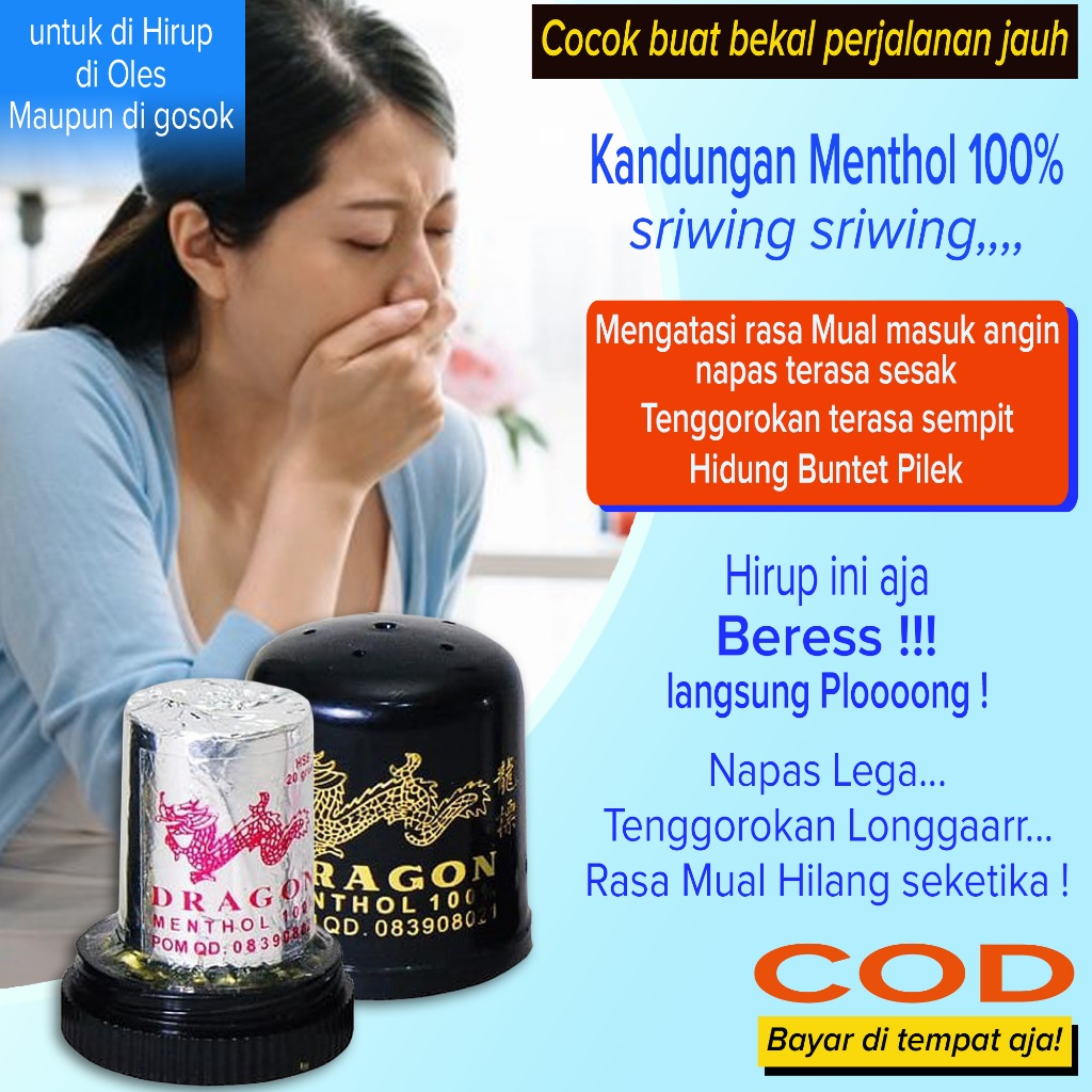 Jual Best seller obat Mual muntah Masuk angin Pening kepala pusing leher kaku Melegakan