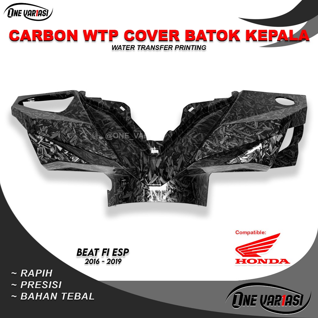 Jual Batok Kepala Depan Carbon Forged Beat New Esp Eco