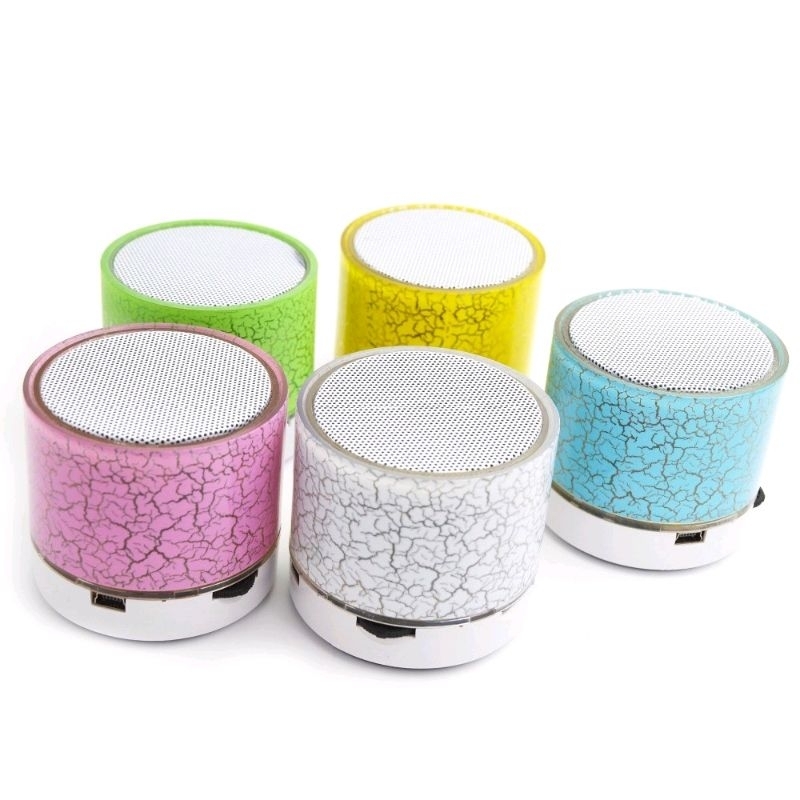 Jual Speaker Bluetooth S Creck Effect Motif Retak Mini S Lampu Led