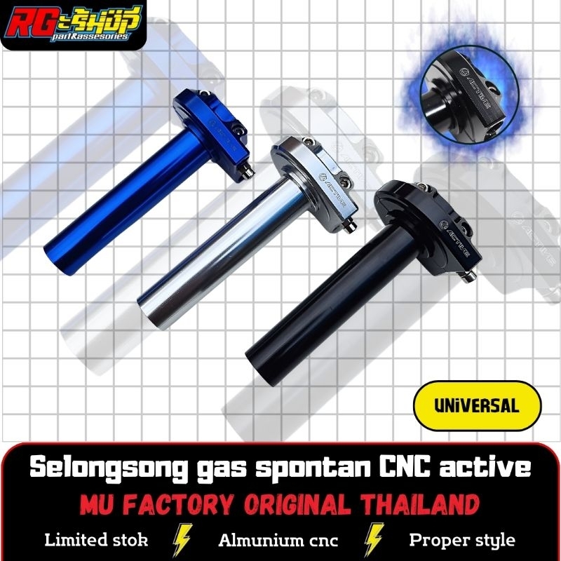 Jual Selongsong Gas Spontan Kontan Active Dua Kabel Full Cnc Mu