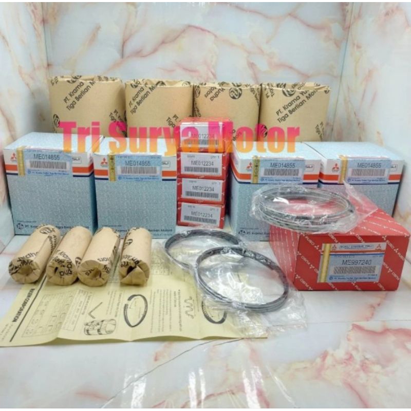 Jual liner kit liner set boring set ps125 canter turbo 4D34T original ...