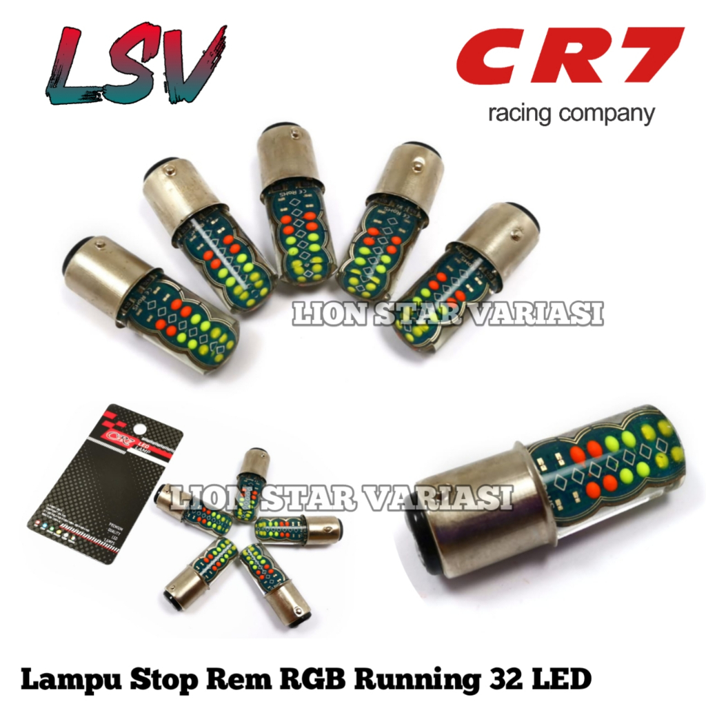 Jual Lampu Stop Rem Belakang RGB Jelly 4 Warna 32 Led 2 Mode Flash ...