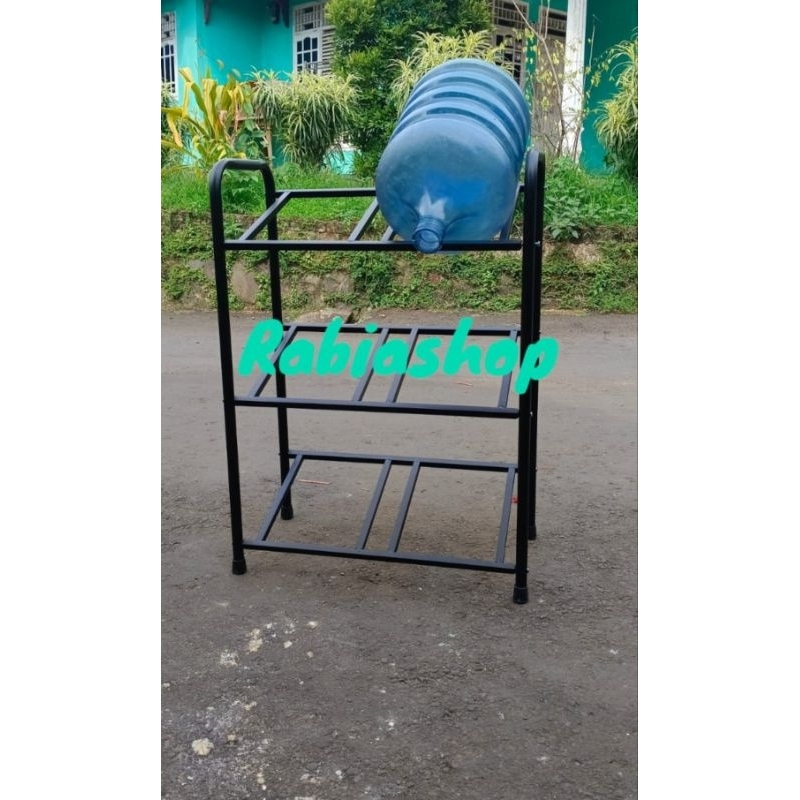 Jual Rak galon 3 susun Plat/Dispenser/galon/magic com | Shopee Indonesia