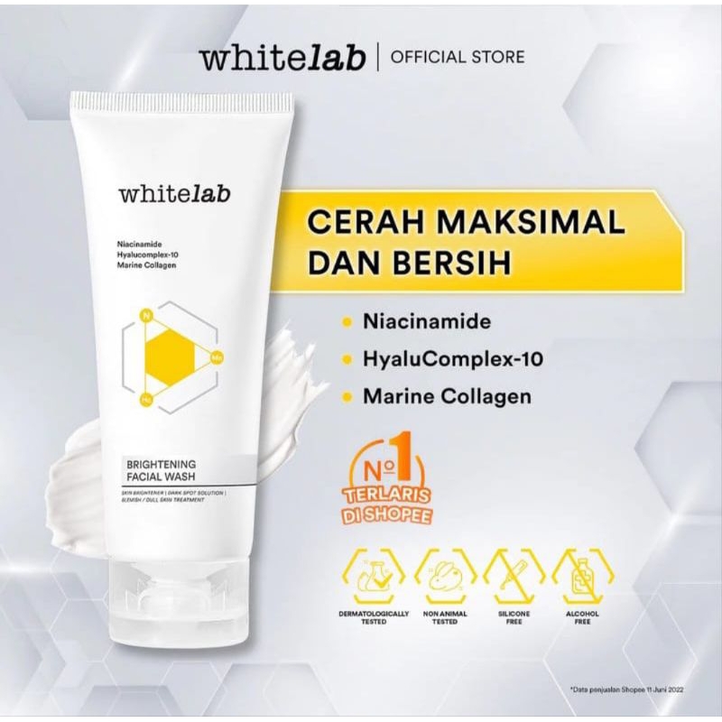 Jual Whitelab brightening facial wash - sabun wajah white lab | Shopee ...