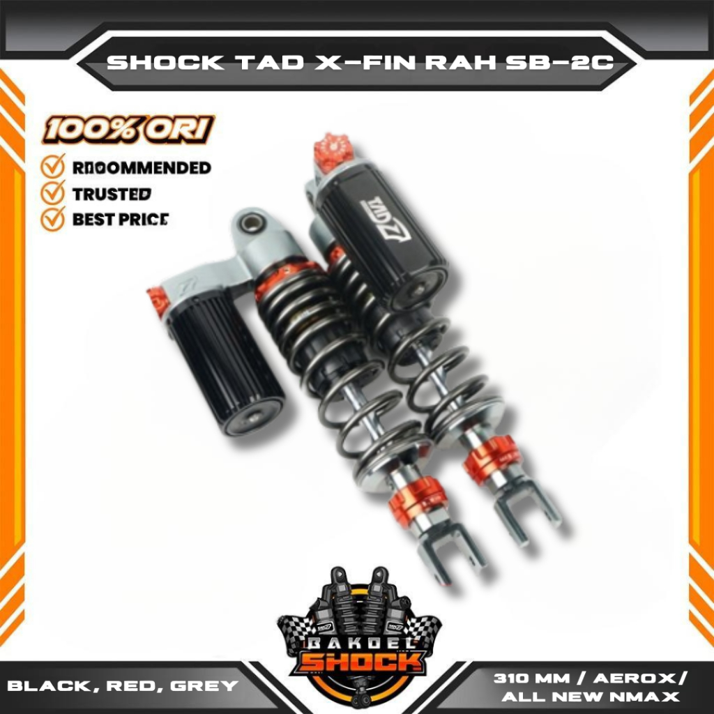 Jual SHOCK TAD X-FIN RAH SB-2C NMAX NEW AEROX 310 MM | Shopee Indonesia