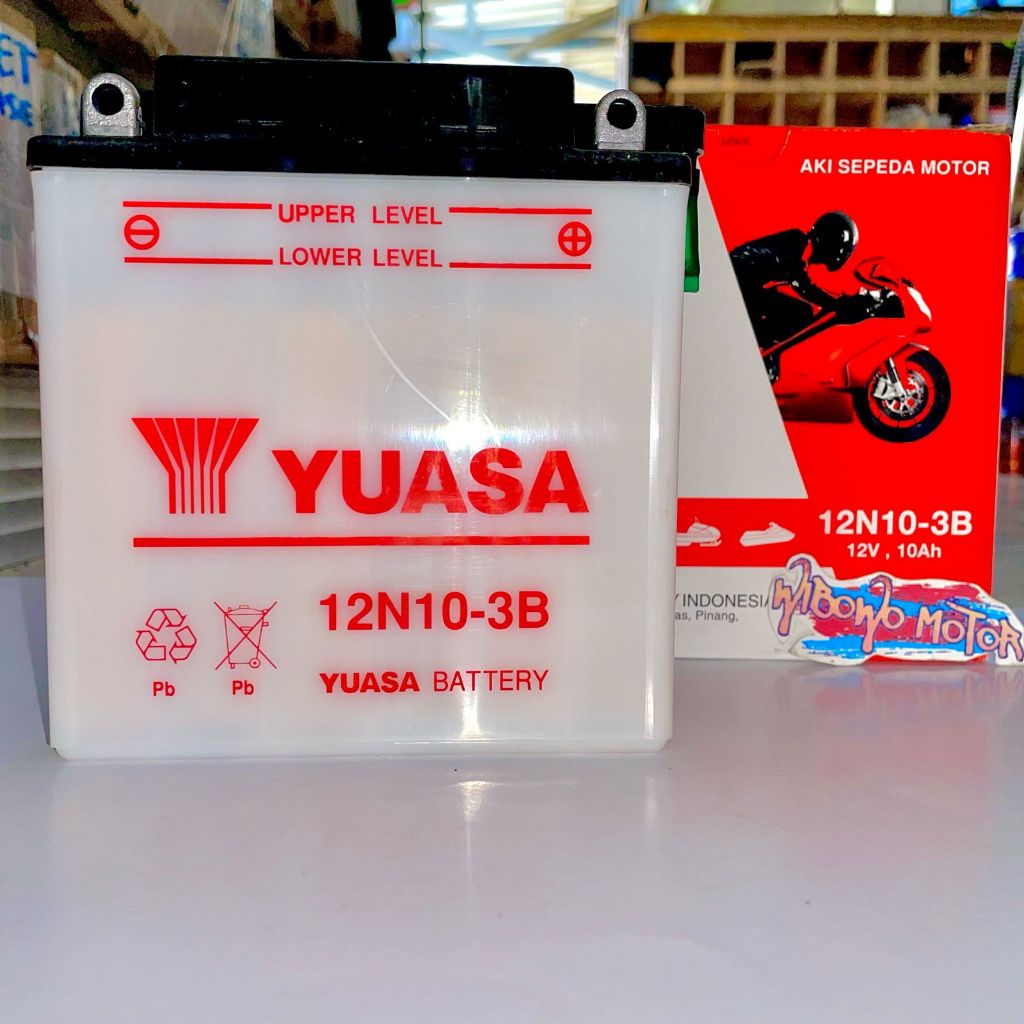Jual AKI ACCU ORIGINAL YUASA 12N10 ACCU BASAH 12N10-3B 12V 10 AMPERE ...