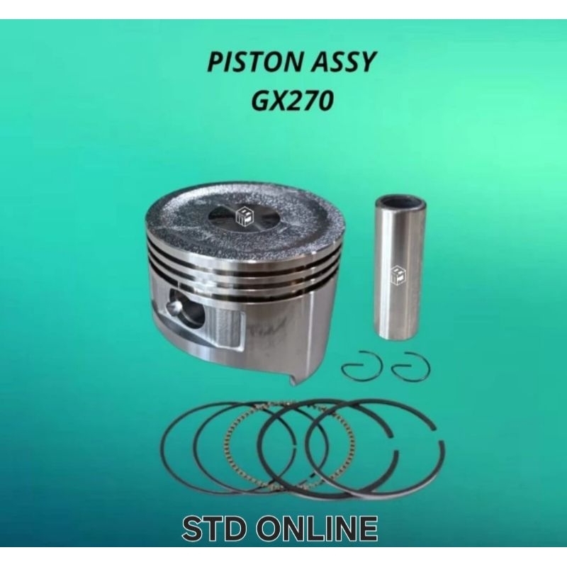 Motorcycle Piston Ring Set 77mm – Fits GX270 270CC 4-Stroke Engines, Generator & Water Pump Replacement Parts