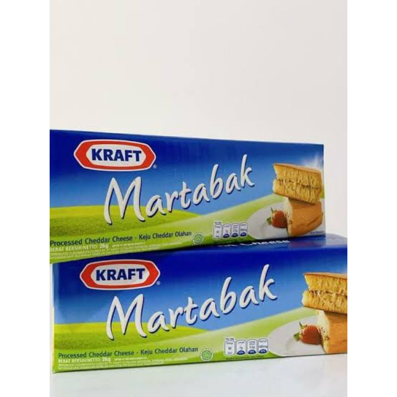 Jual Kraft Topping Martabak Processed Cheddar Cheese 2kg / 2 kg Keju Cedar Olahan Halal Bahan