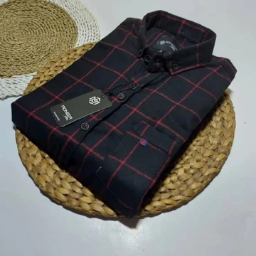 Kemeja Flanel Impor Pria Kualitas Premium Lengan Panjang Motif Kotak Unisex Hem Flannel Baju