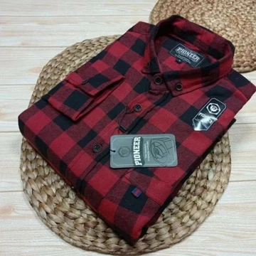 Kemeja Flanel Impor Pria Kualitas Premium Lengan Panjang Motif Kotak Unisex Hem Flannel Baju