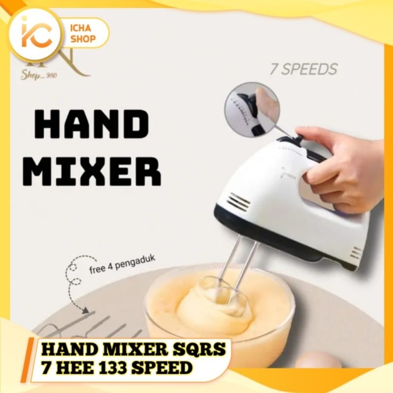 Jual Hand Mixer Elektrik 7 Speed Alat Pengaduk Otomatis Pengaduk Telur