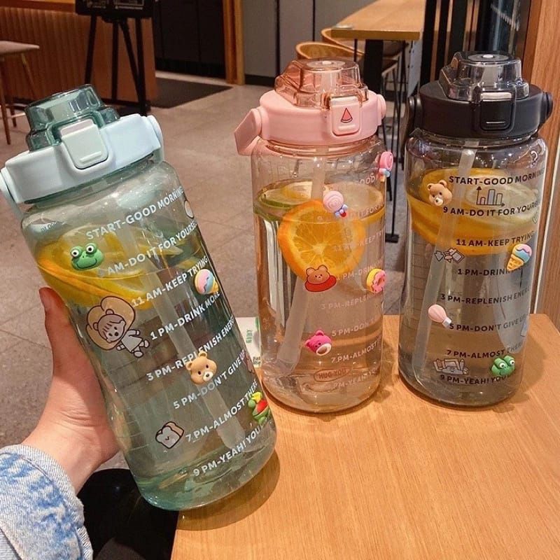 Jual Botol Minum Time Bening Transparan Ukuran Kapasitas 2.000 Ml/2 ...