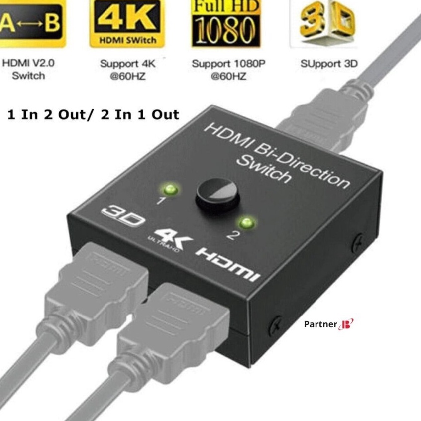 Jual Produk HDMI Switcher HDMI 2 in 1 Out Bidirectional 2 Port 4K y ...
