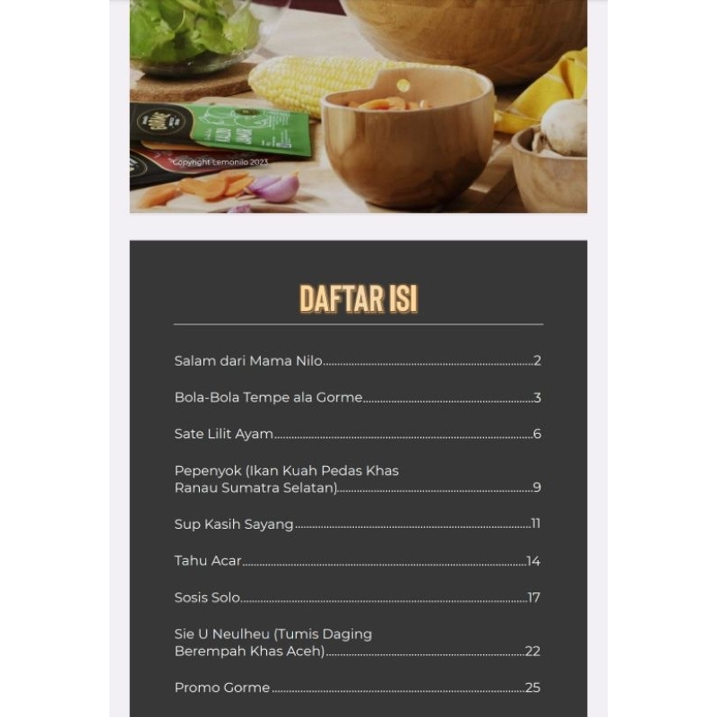 Jual Koleksi Resep Masakan Lengkap Untuk 30 Hari - Buku Ebook Ide