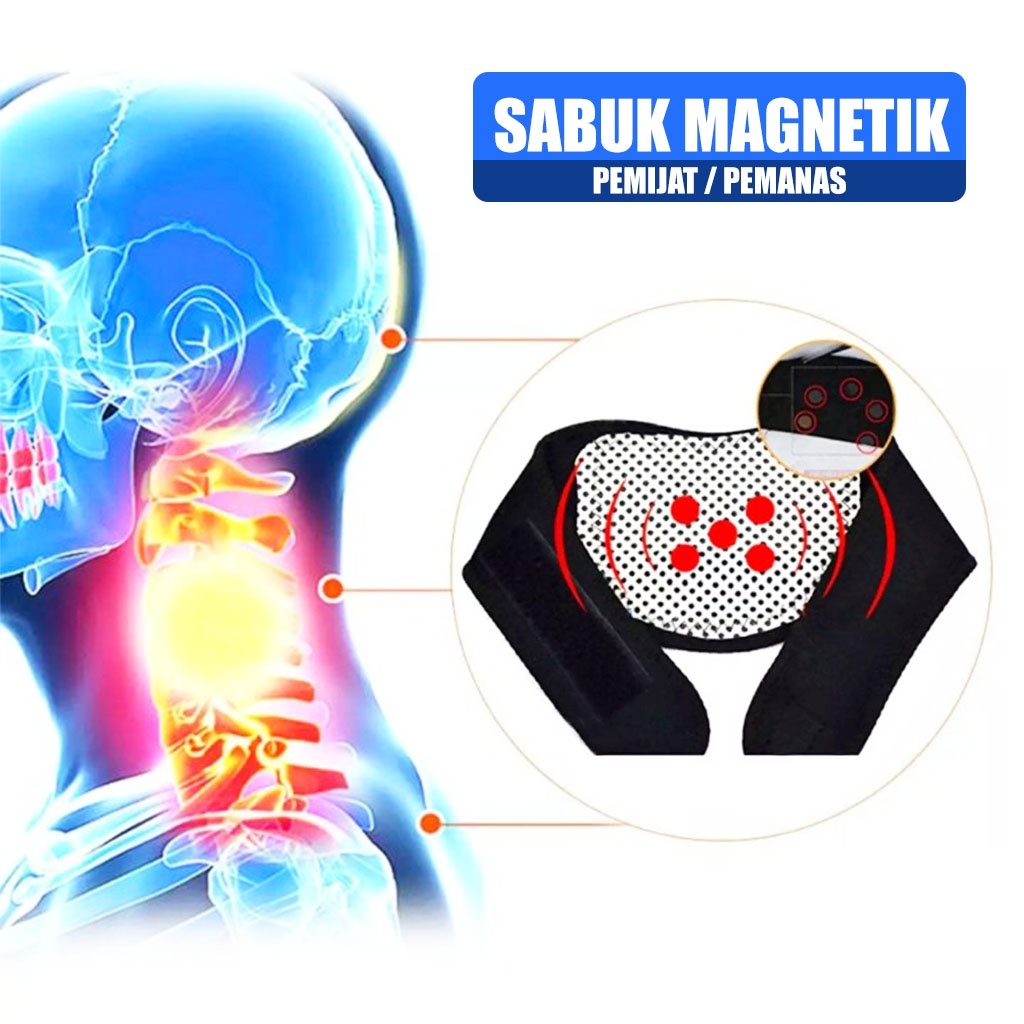 Jual IDEKU Sabuk Terapi Leher Magnetic / Sabuk Leher Anti Masuk Angin ...