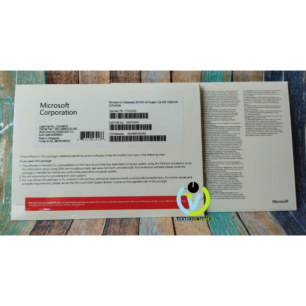Jual Windows Server 2012 Datacenter R2 16 Core With COA DVD Original ...
