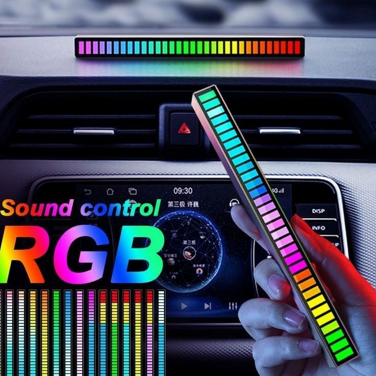 Jual sb AUDIO SPECTRUM INDICATOR RAINBOW BAR MUSIC LED RGB AUDIO SOUND ...