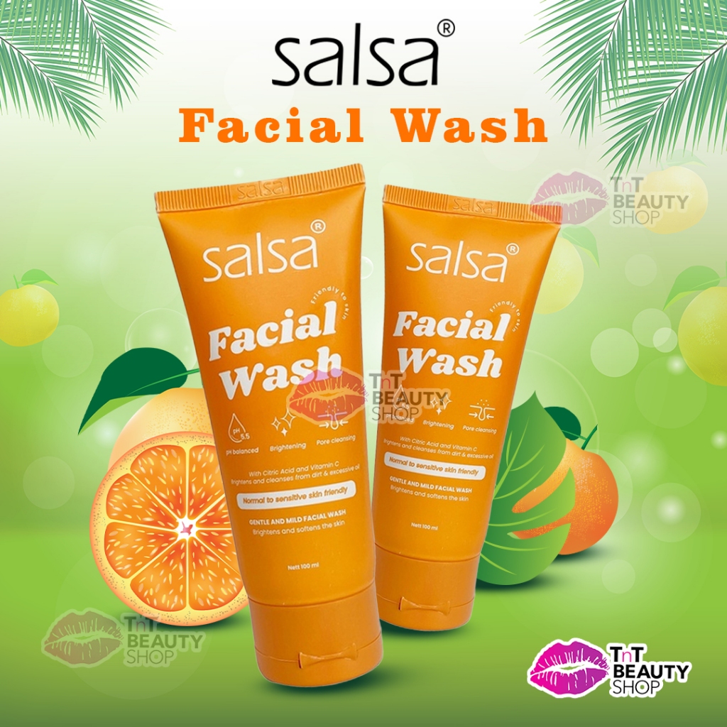 Jual Salsa Gentle And Mild Facial Wash 100ml Sabun Pembersih Wajah Untuk Semua Jenis Kulit