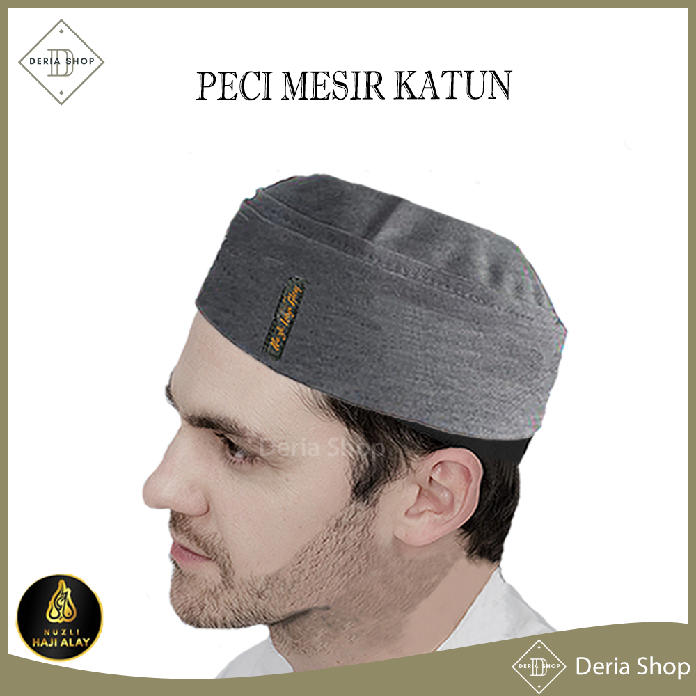 Jual Peci Lipat Khas MESIR Premium Kopiah HABASYA Palestina Pria Biru ...