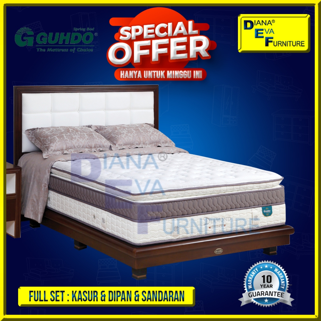 Jual Guhdo Diamond Dream Set Kasur Springbed Victorian Shopee Indonesia