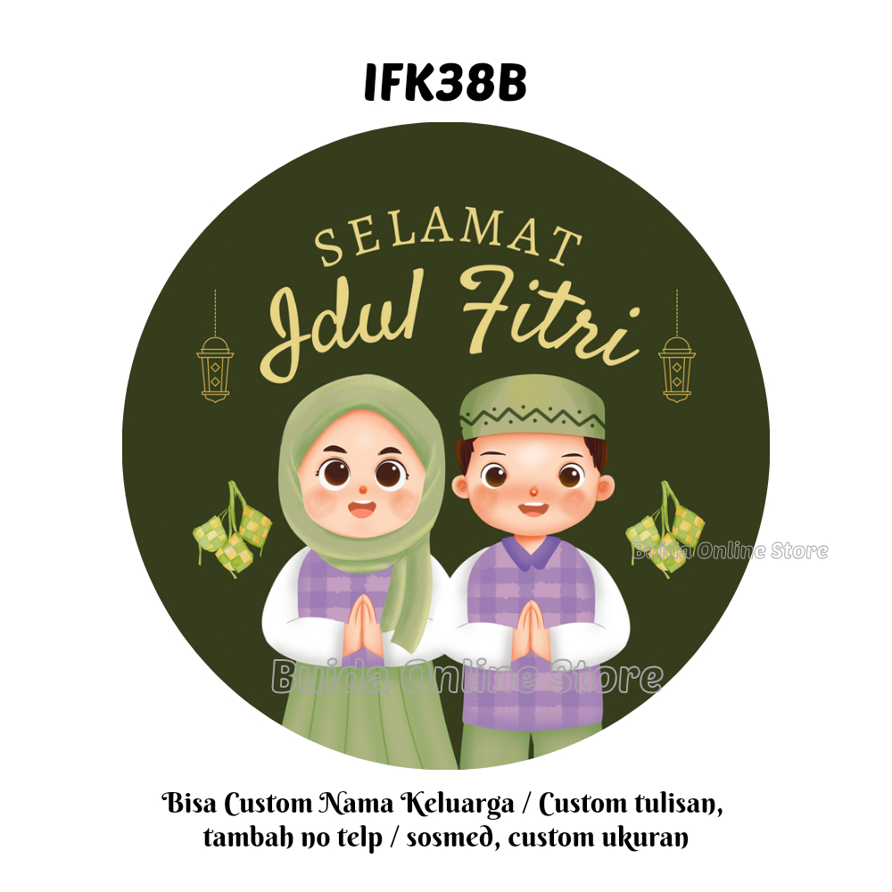Jual Label Sticker Stiker hangtag Lebaran Selamat Hari Raya Idul Fitri ...