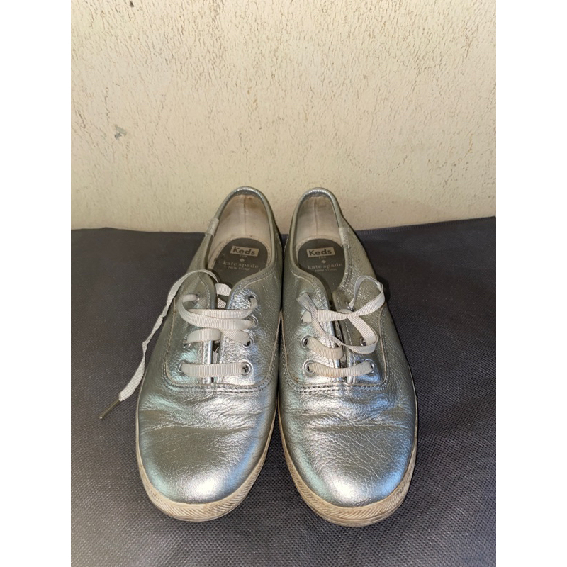 Sepatu PL Keds Champion Silver by Kate Spade