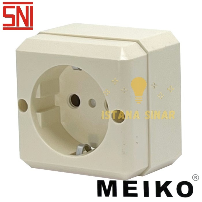 Jual Stop kontak Meiko outbow cream / OB socket stop / Stop kontak ...