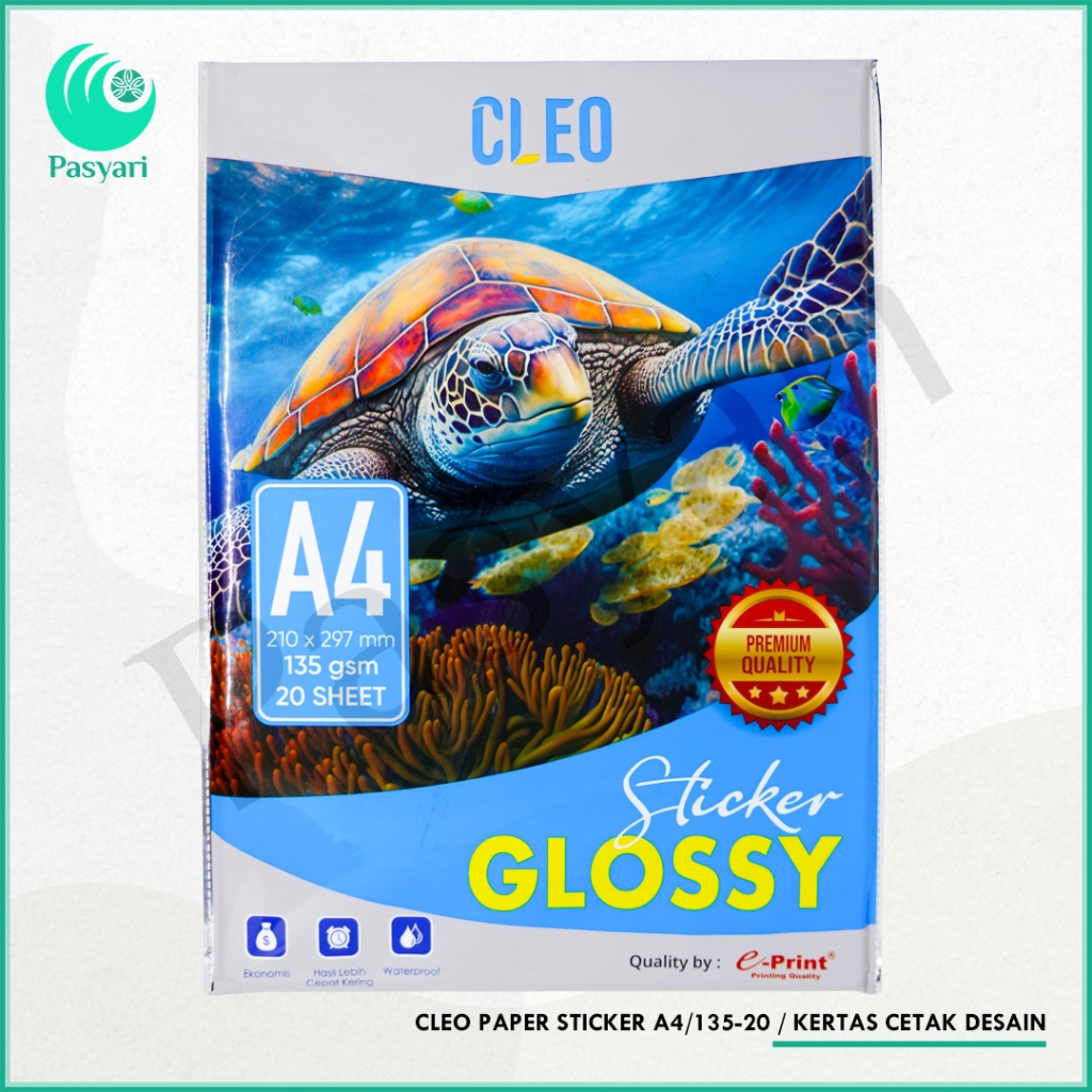 Jual CLEO PAPER STICKER A4/135-20 / KERTAS CETAK DESAIN | Shopee Indonesia
