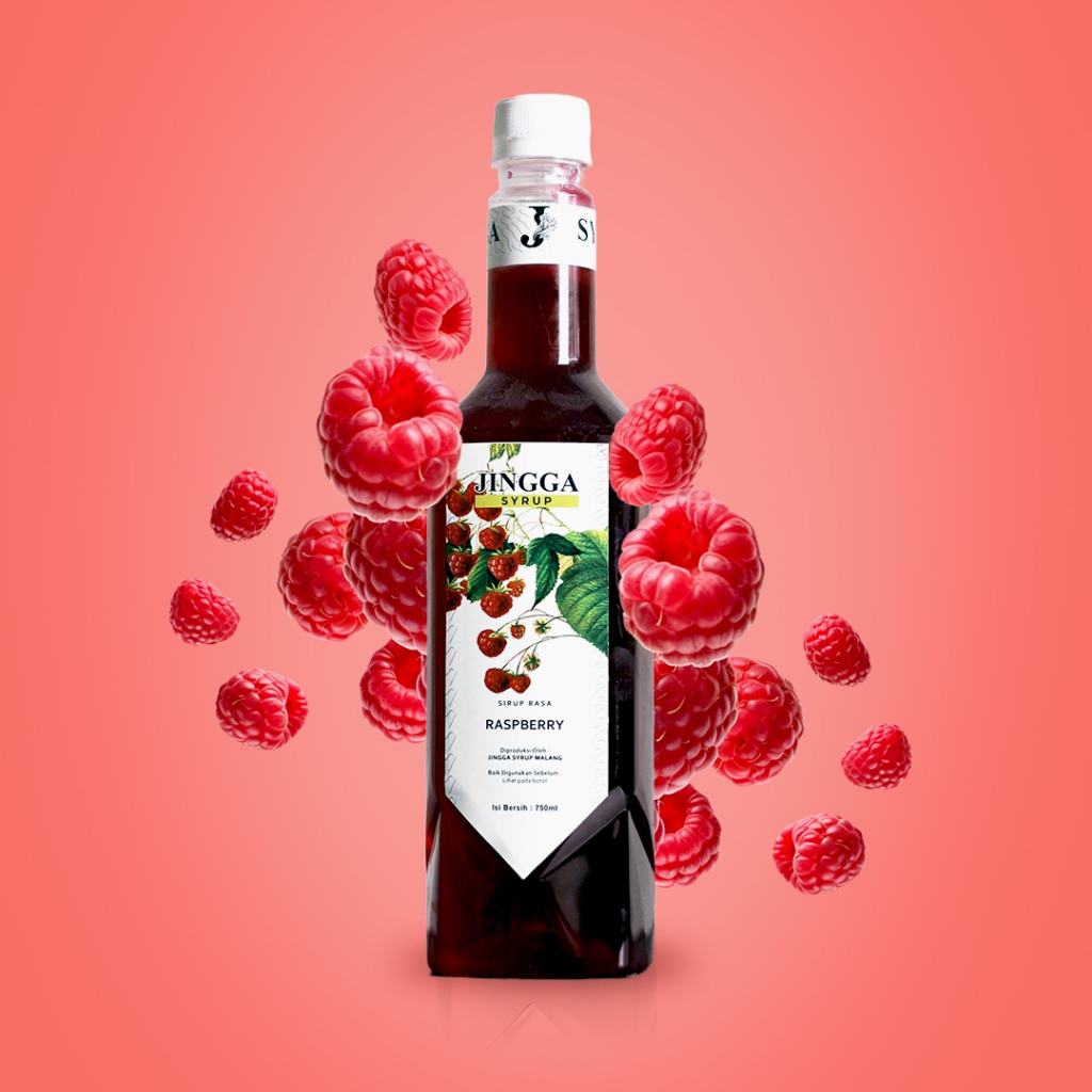 Jual Jingga Raspberry Syrup 750 ml Sirup Raspberry Untuk Coffee