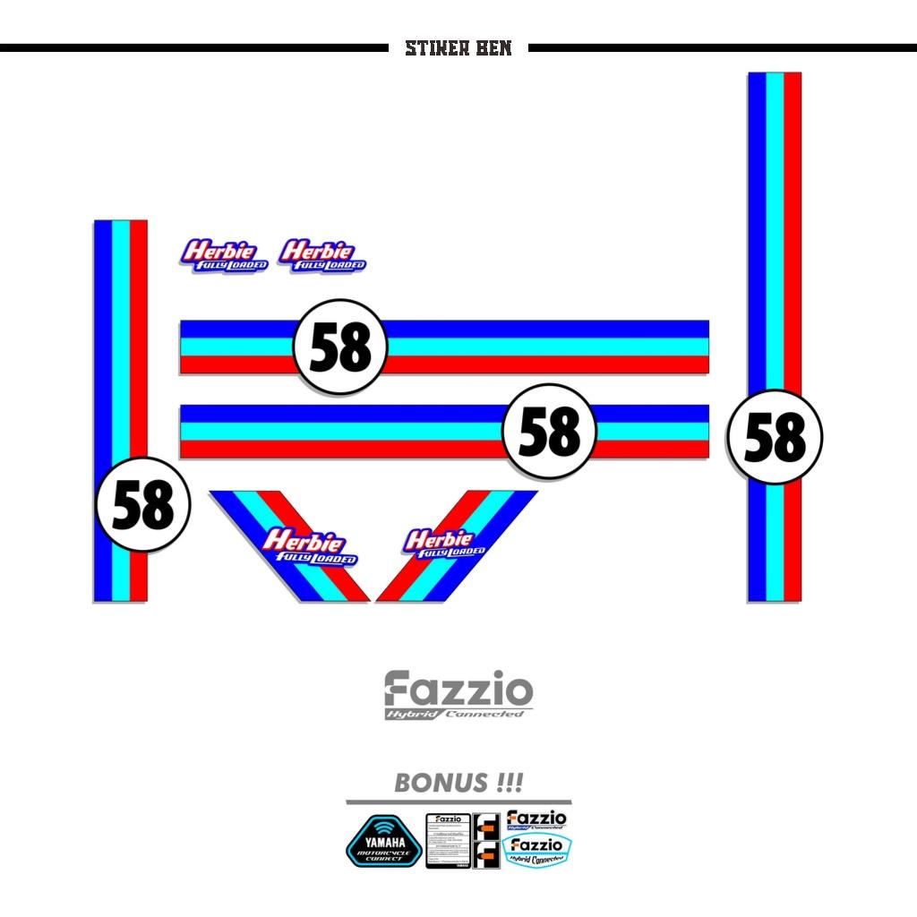Jual FHE1 STRIPING FAZZIO STIKER STICKER YAMAHA FAZZIO HERBIE EDITION ...