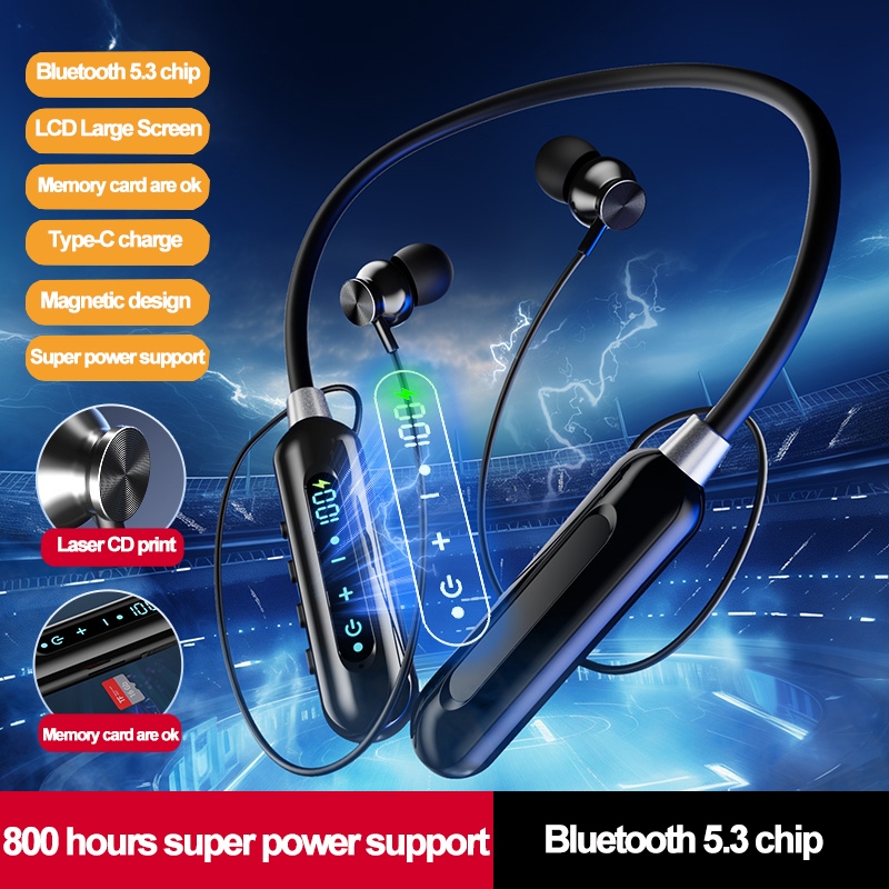 Jual 2024 NEW Bluetooth Earphones Wireless Headphones Magnetic Sport ...