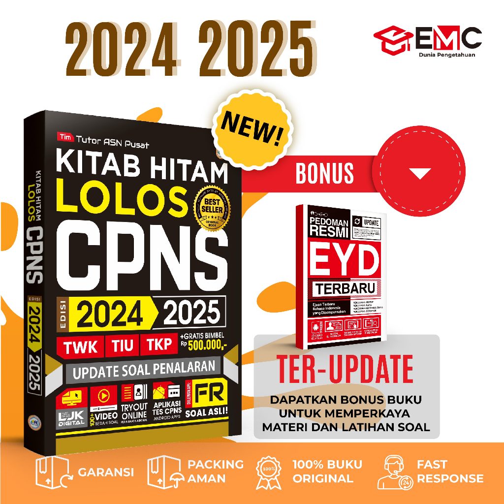 Jual BUKU CPNS 2024 2025 KITAB HITAM LOLOS CPNS 2024 2025 UPDATE KISI