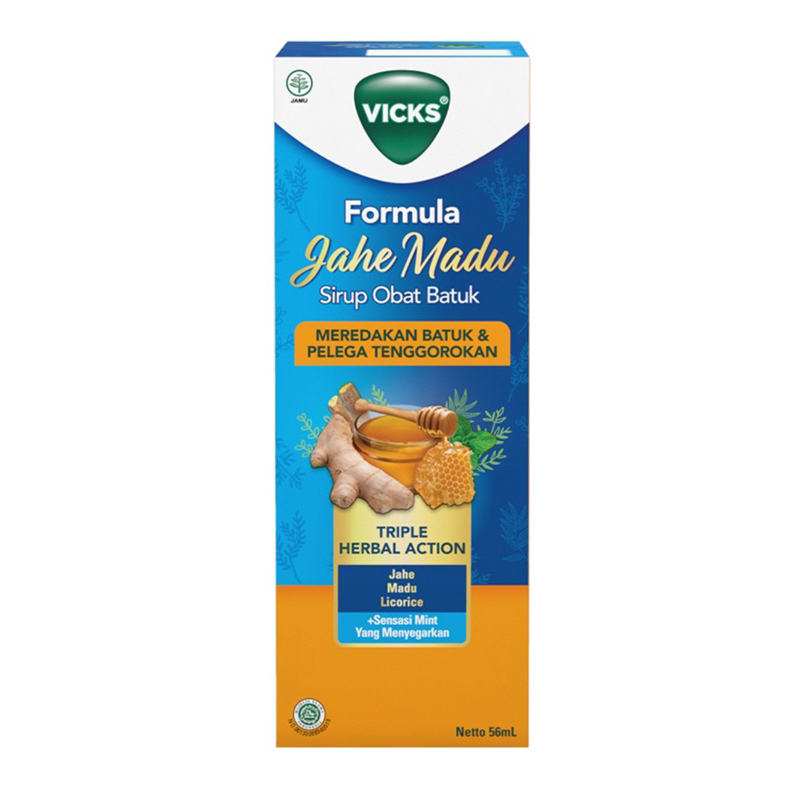 Jual VICKS Formula Sirup Obat Batuk Jahe Madu 56 ml | Shopee Indonesia