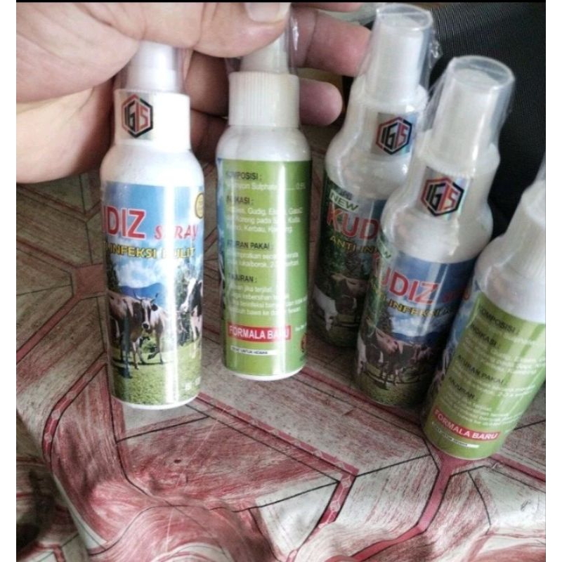 Jual KUDIZ SPRAY MENGATASI SCABIES KADAS KUDIS IRITASI PADA SAPI ...