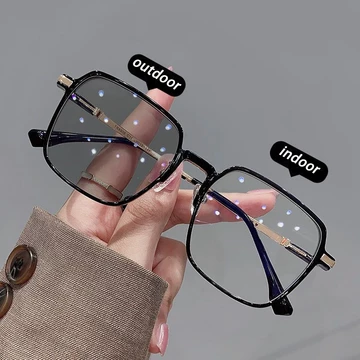 Kacamata Photocromic Wanita Anti Radiasi Fashion Kaca Anti Blue