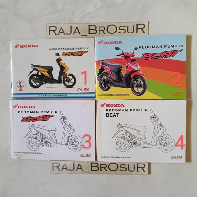 Jual Buku Pedoman Pemilik/Manual Book Honda Beat Karburator Karbu KVY 20082012 Shopee Indonesia