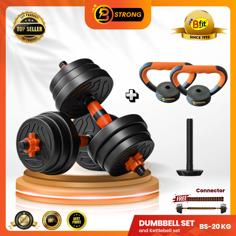 Kettlebell Barbel Set Up B-STRONG BS-20 Adjustable Dumbbell Set