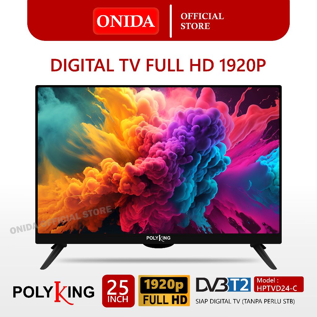 Jual TV Digital 25 Inch LED TV Digital Polyking HPTVD24-C Full HD ...