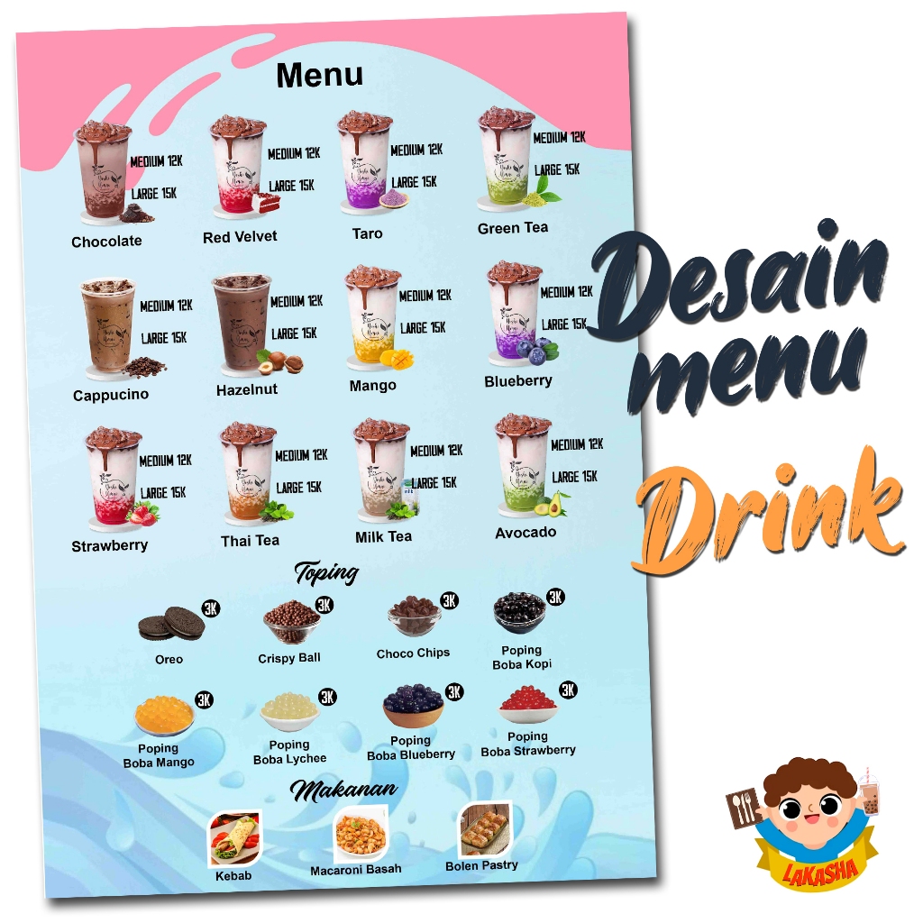 Jual edit desain menu makanan dan minuman | Shopee Indonesia